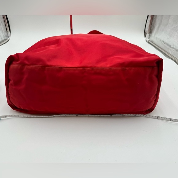 Prada - Authentic - Red Nylon Tote Bag - Picture 10 of 16